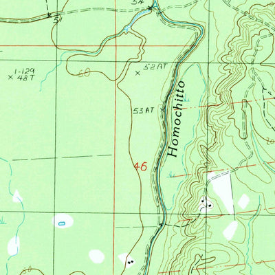 United States Geological Survey Buck Island, MS-LA (1988, 24000-Scale) digital map