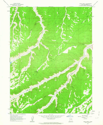 United States Geological Survey Buck Knoll, UT (1962, 24000-Scale) digital map