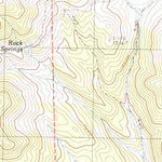 United States Geological Survey Buck Mountain East, NV (1990, 24000-Scale) digital map