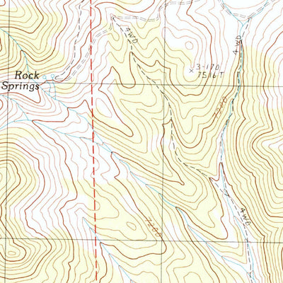 United States Geological Survey Buck Mountain East, NV (1990, 24000-Scale) digital map
