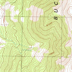 United States Geological Survey Buck Mountain West, NV (1990, 24000-Scale) digital map