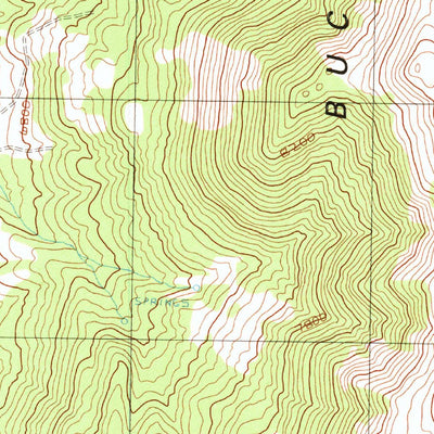 United States Geological Survey Buck Mountain West, NV (1990, 24000-Scale) digital map