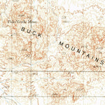 United States Geological Survey Buck Mountains, AZ (1927, 62500-Scale) digital map