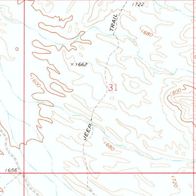 United States Geological Survey Buck Mountains, AZ (1970, 24000-Scale) digital map