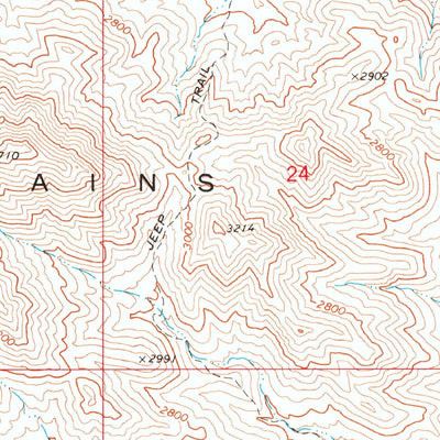 United States Geological Survey Buck Mountains SE, AZ (1970, 24000-Scale) digital map