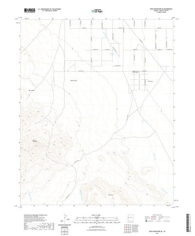 United States Geological Survey Buck Mountains SE, AZ (2021, 24000-Scale) digital map