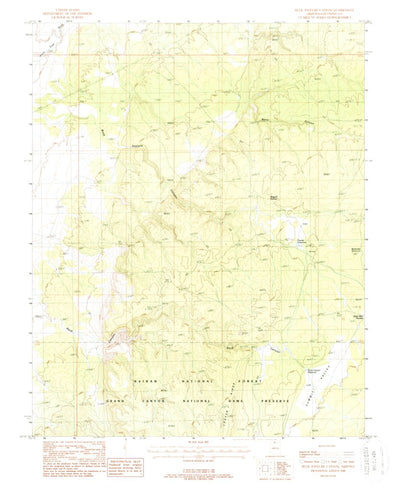 United States Geological Survey Buck Pasture Canyon, AZ (1988, 24000-Scale) digital map