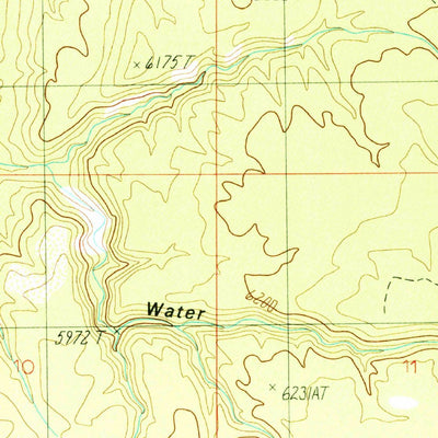 United States Geological Survey Buck Pasture Canyon, AZ (1988, 24000-Scale) digital map