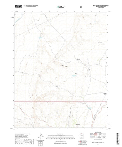 United States Geological Survey Buck Pasture Canyon, AZ (2021, 24000-Scale) digital map