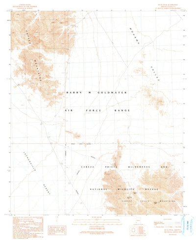 United States Geological Survey Buck Peak, AZ (1990, 24000-Scale) digital map