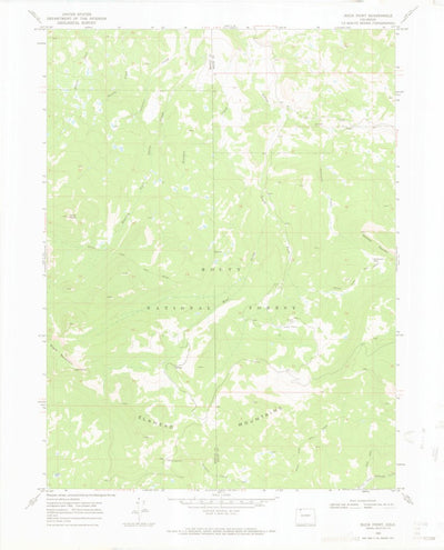 United States Geological Survey Buck Point, CO (1969, 24000-Scale) digital map