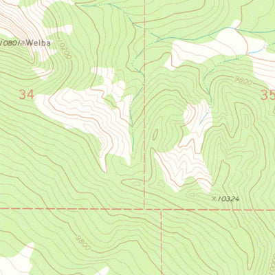 United States Geological Survey Buck Point, CO (1969, 24000-Scale) digital map
