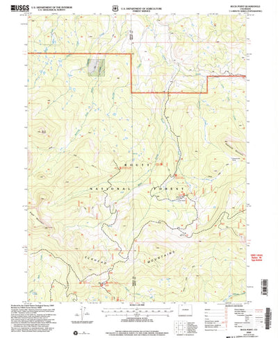 United States Geological Survey Buck Point, CO (2000, 24000-Scale) digital map