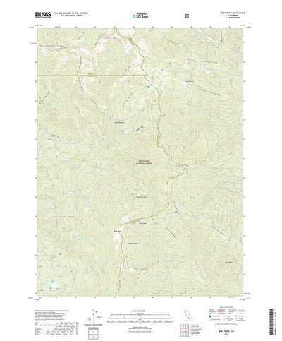 United States Geological Survey Buck Rock, CA (2021, 24000-Scale) digital map