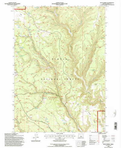 United States Geological Survey Buck Spring, OR (1992, 24000-Scale) digital map