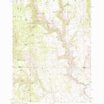 United States Geological Survey Buck Trough Spring, OR (1990, 24000-Scale) digital map