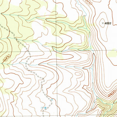 United States Geological Survey Buck Trough Spring, OR (1990, 24000-Scale) digital map