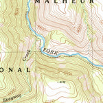 United States Geological Survey Buck Trough Spring, OR (1990, 24000-Scale) digital map
