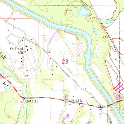 United States Geological Survey Buckatunna, MS (1964, 24000-Scale) digital map