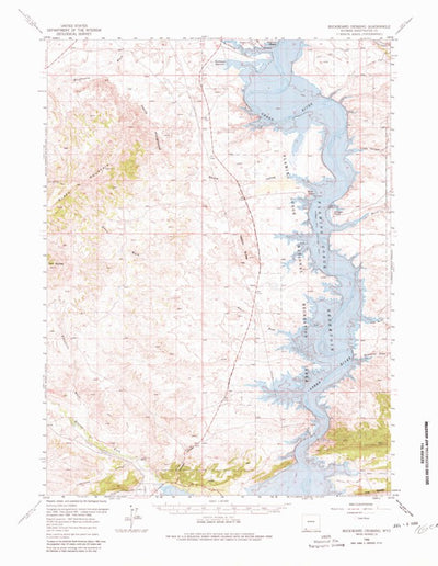 United States Geological Survey Buckboard Crossing, WY (1966, 62500-Scale) digital map