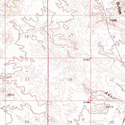 United States Geological Survey Buckboard Crossing, WY (1966, 62500-Scale) digital map