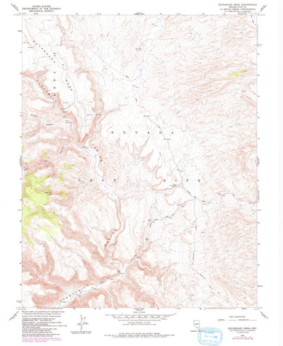 United States Geological Survey Buckboard Mesa, NV (1961, 24000-Scale) digital map