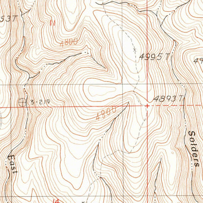 United States Geological Survey Buckbrush Creek, OR (1990, 24000-Scale) digital map