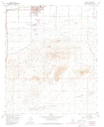 United States Geological Survey Buckeye, AZ (1958, 24000-Scale) digital map