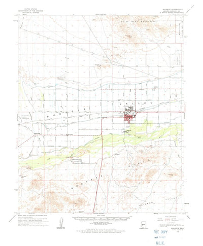 United States Geological Survey Buckeye, AZ (1958, 62500-Scale) digital map