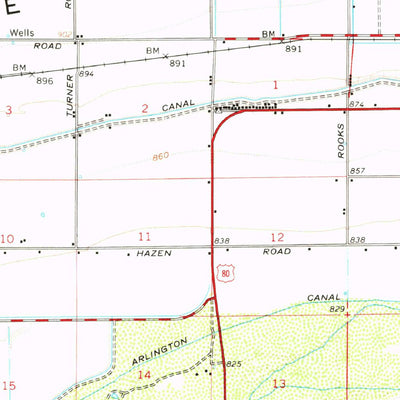 United States Geological Survey Buckeye, AZ (1958, 62500-Scale) digital map