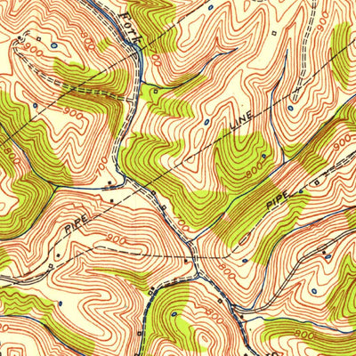 United States Geological Survey Buckeye, KY (1952, 24000-Scale) digital map