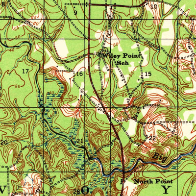 United States Geological Survey Buckeye, LA (1941, 62500-Scale) digital map