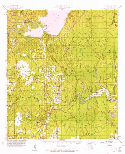 United States Geological Survey Buckeye, LA (1959, 62500-Scale) digital map