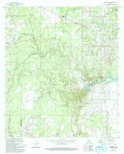 United States Geological Survey Buckeye, LA (1972, 24000-Scale) digital map
