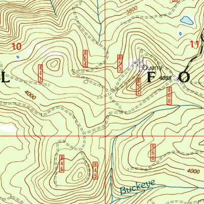 United States Geological Survey Buckeye Lake, OR (1998, 24000-Scale) digital map