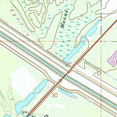 United States Geological Survey Buckeye NE, LA (1972, 24000-Scale) digital map