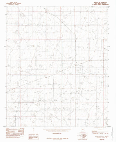 United States Geological Survey Buckeye NE, NM (1985, 24000-Scale) digital map