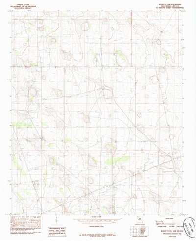 United States Geological Survey Buckeye NW, NM (1985, 24000-Scale) digital map