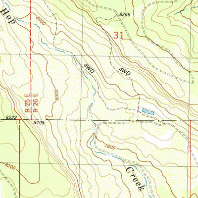 United States Geological Survey Buckeye Reservoir, CO-UT (1986, 24000-Scale) digital map