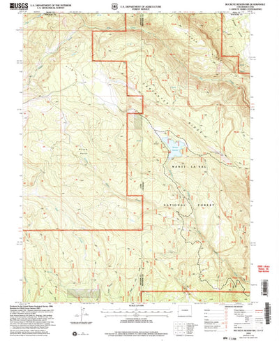 United States Geological Survey Buckeye Reservoir, CO-UT (2001, 24000-Scale) digital map