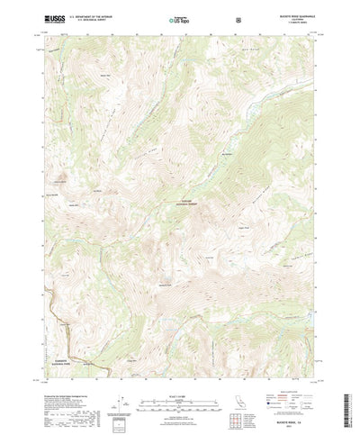 United States Geological Survey Buckeye Ridge, CA (2021, 24000-Scale) digital map