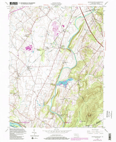 United States Geological Survey Buckeystown, MD-VA (1952, 24000-Scale) digital map
