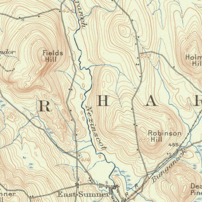 United States Geological Survey Buckfield, ME (1911, 62500-Scale) digital map