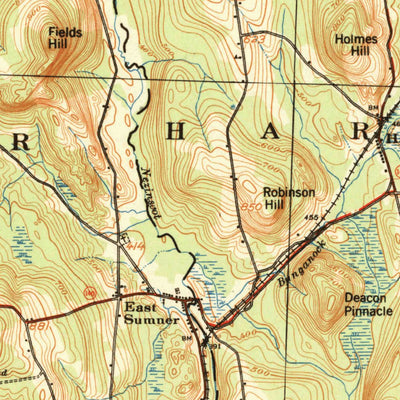 United States Geological Survey Buckfield, ME (1942, 62500-Scale) digital map