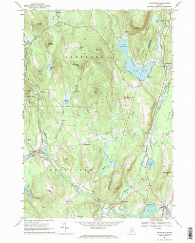 United States Geological Survey Buckfield, ME (1967, 24000-Scale) digital map