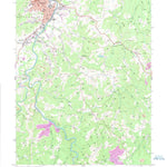 United States Geological Survey Buckhannon, WV (1974, 24000-Scale) digital map