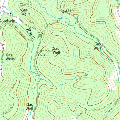 United States Geological Survey Buckhannon, WV (1974, 24000-Scale) digital map