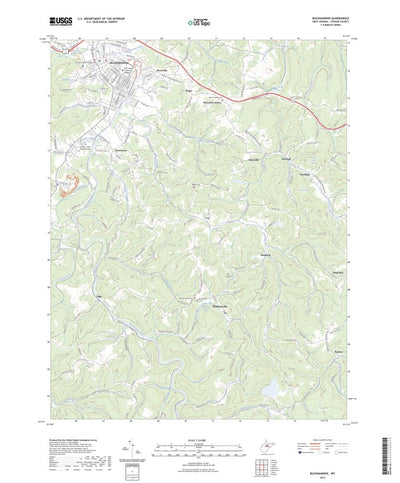 United States Geological Survey Buckhannon, WV (2023, 24000-Scale) digital map