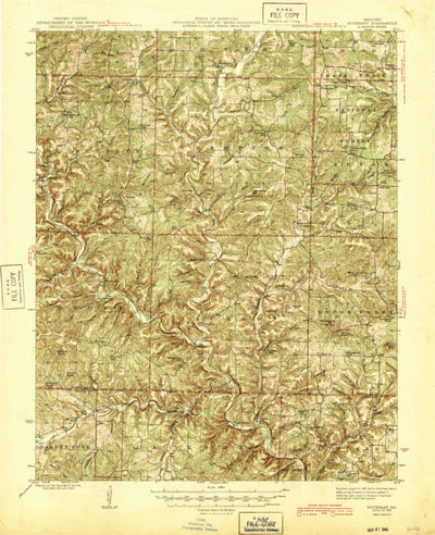 United States Geological Survey Buckhart, MO (1945, 62500-Scale) digital map