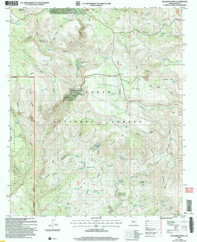 United States Geological Survey Buckhead Mesa, AZ (2004, 24000-Scale) digital map